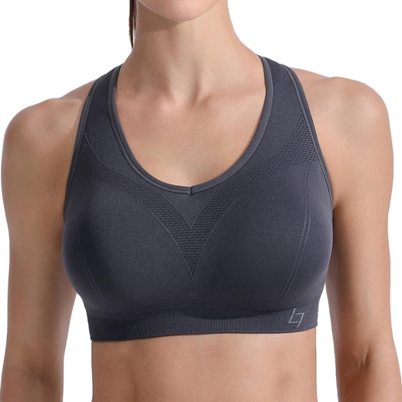 Green Padded Racerback Sports Bra Size Medium - Picture 6 of 7